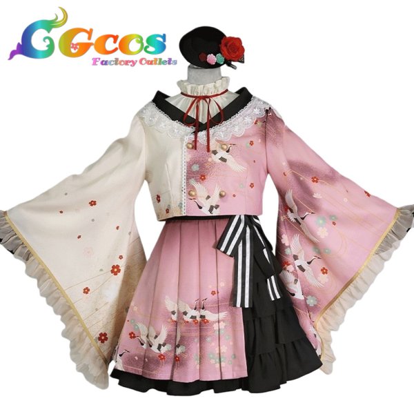 画像1: プロジェクトセカイ カラフルステージ！ feat. 初音ミク　朝比奈まふゆ　和風ロリータファッション　優しさに励まされて　コスプレ衣装 (1)