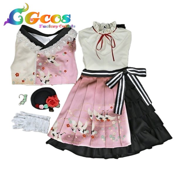 画像3: プロジェクトセカイ カラフルステージ！ feat. 初音ミク　朝比奈まふゆ　和風ロリータファッション　優しさに励まされて　コスプレ衣装 (3)