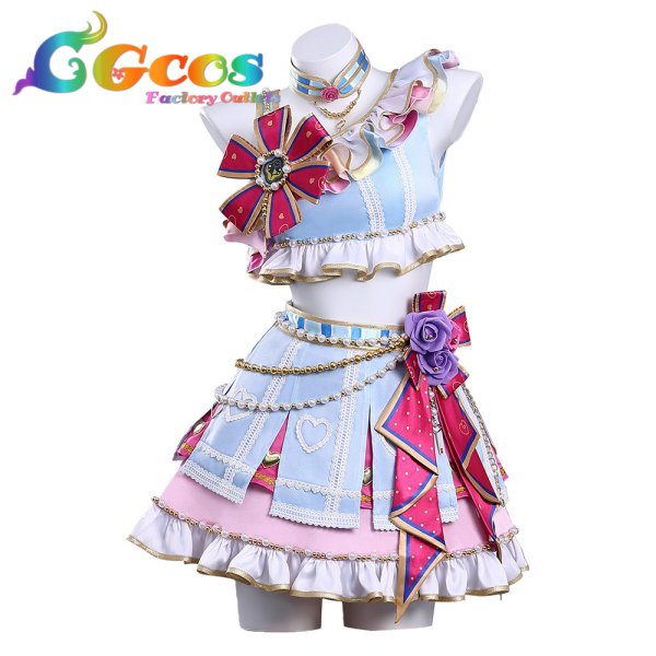 画像1: アイカツ!　霧矢あおい　きらきらチアガール　コスプレ衣装 (1)