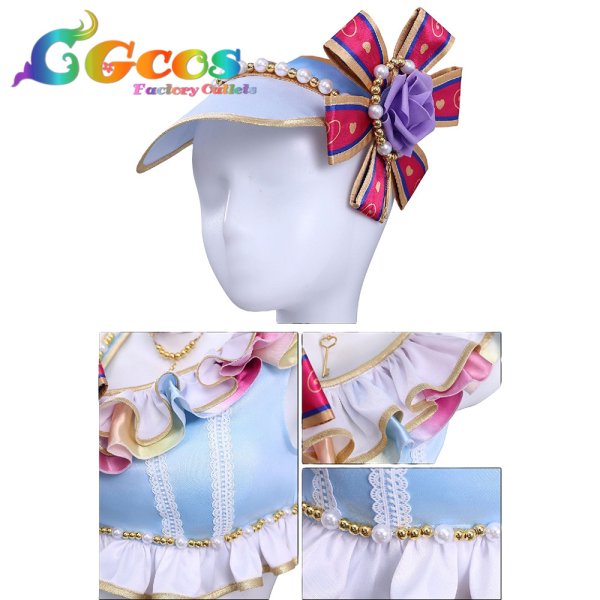 画像3: アイカツ!　霧矢あおい　きらきらチアガール　コスプレ衣装 (3)