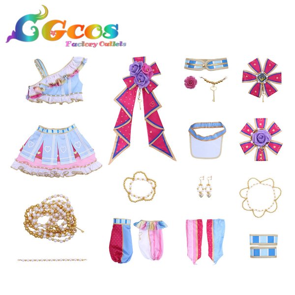 画像4: アイカツ!　霧矢あおい　きらきらチアガール　コスプレ衣装 (4)