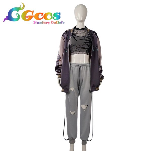 画像1: バーチャルYouTuber　Vtuber　虎金妃笑虎　初期2D　コスプレ衣装 (1)