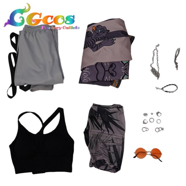 画像5: バーチャルYouTuber　Vtuber　虎金妃笑虎　初期2D　コスプレ衣装 (5)