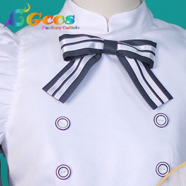 画像2: バーチャルYouTuber Vtuber Ninomae Ina'nis(一伊那尓栖) パティシエ衣装 コスプレ衣装 (2)