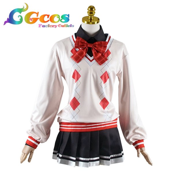 画像4: バーチャルYouTuber VTuber 朝日南アカネ コスプレ衣装 (4)