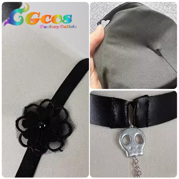 画像4: バーチャルYouTuber VTuber 森美声 ネグリジェ衣装 コスプレ衣装 (4)