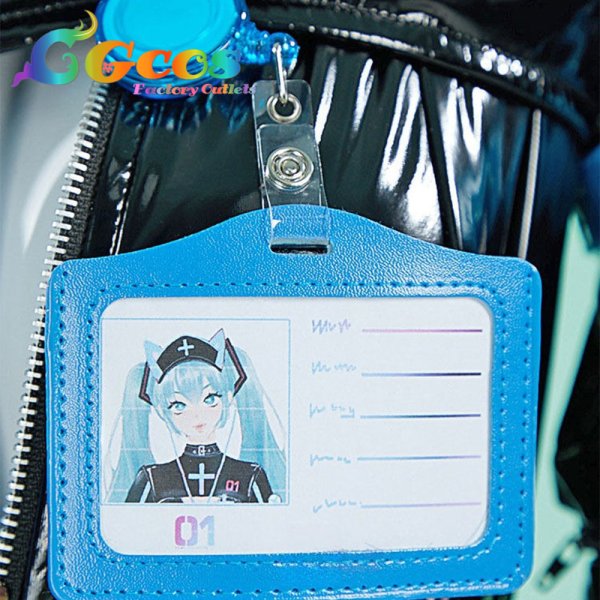 画像8: VOCALOID 初音ミク 猫ナース コスプレ衣装 (8)