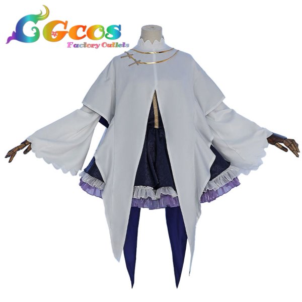 画像3: 白聖女と黒牧師 セシリア コスプレ衣装 (3)