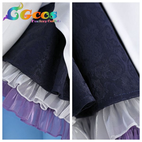 画像5: 白聖女と黒牧師 セシリア コスプレ衣装 (5)