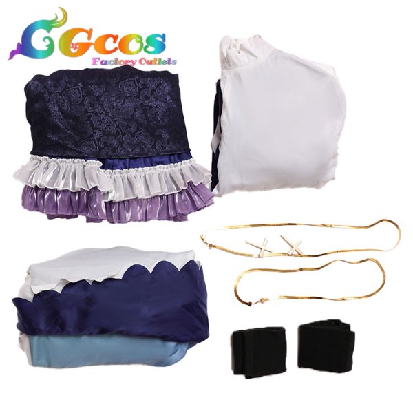 画像6: 白聖女と黒牧師 セシリア コスプレ衣装 (6)