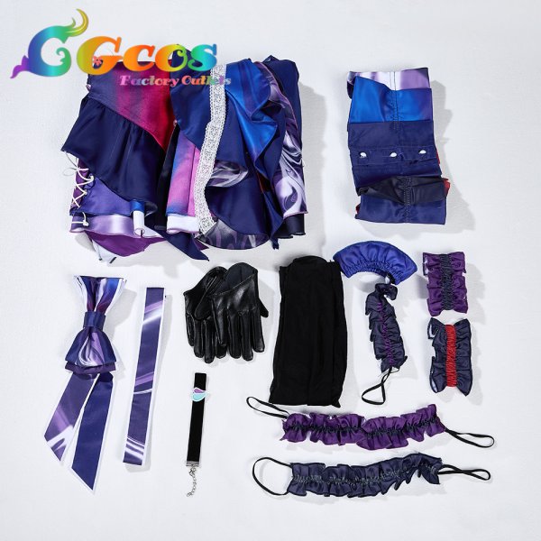 画像10: プロジェクトセカイ カラフルステージ！ feat. 初音ミク　暁山瑞希　 10th Single　エンパープル/化けの花　コスプレ衣装 (10)