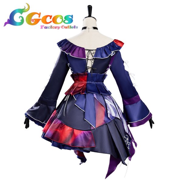 画像3: プロジェクトセカイ カラフルステージ！ feat. 初音ミク　暁山瑞希　 10th Single　エンパープル/化けの花　コスプレ衣装 (3)