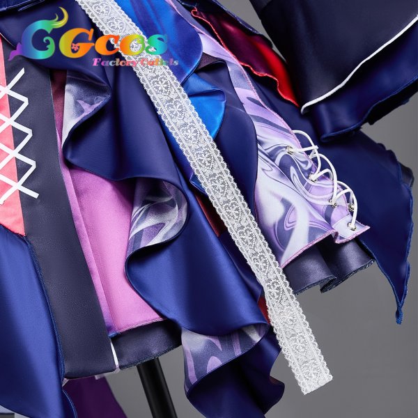 画像6: プロジェクトセカイ カラフルステージ！ feat. 初音ミク　暁山瑞希　 10th Single　エンパープル/化けの花　コスプレ衣装 (6)