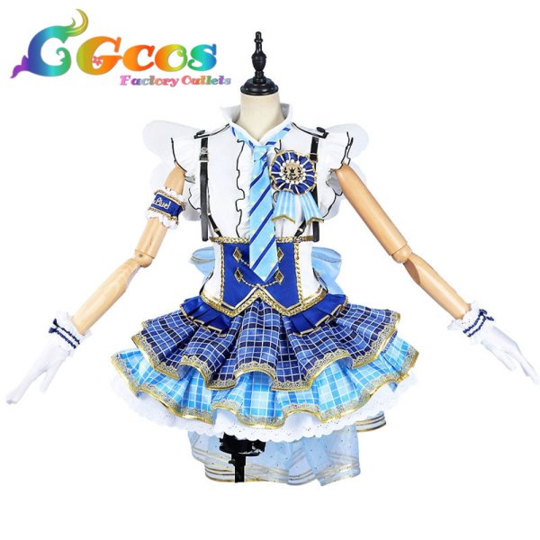 画像1: ラブライブ! School idol project　園田海未　ブルーアモール　コスプレ衣装 (1)