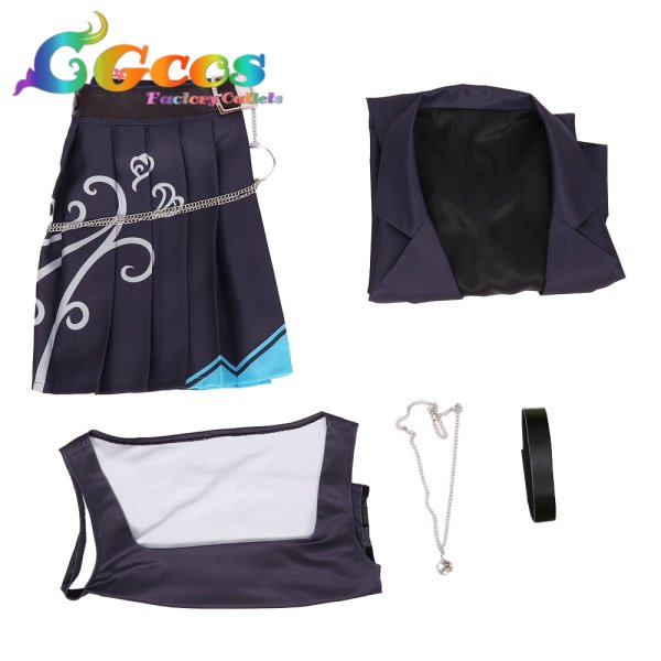 画像4: バーチャルYouTuber　VTuber　星街すいせい　虚ろを扇ぐ　コスプレ衣装 (4)