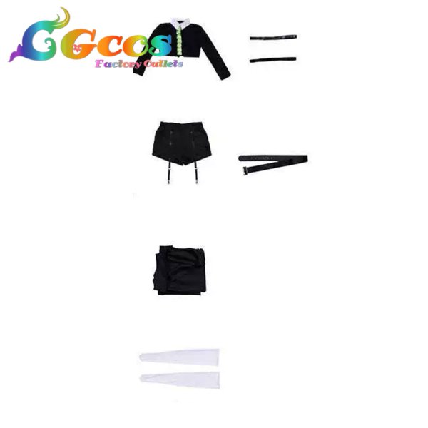 画像4: プロジェクトセカイ カラフルステージ！ feat. 初音ミク　初音ミク　スタイリッシュ・レザー　コスプレ衣装 (4)