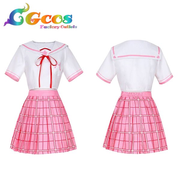 画像4: バーチャルYouTuber Vtuber さくらみこ マリンセーラー衣装 コスプレ衣装 (4)