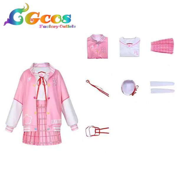 画像5: バーチャルYouTuber Vtuber さくらみこ マリンセーラー衣装 コスプレ衣装 (5)