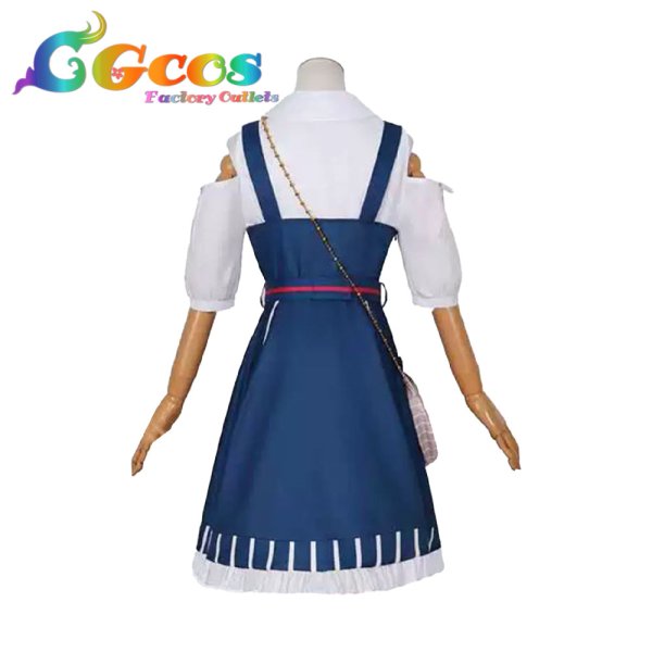 画像2: プロジェクトセカイ カラフルステージ! feat. 初音ミク 初音ミク アップルピクニックコーデ feat.ハローキティ サンリオコラボ コスプレ衣装 (2)