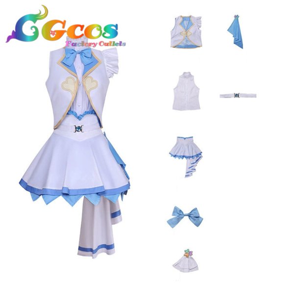 画像5: プロジェクトセカイ カラフルステージ! feat. 初音ミク 桐谷遥 劇場版プロジェクトセカイ 壊れたセカイと歌えないミク コスプレ衣装 (5)