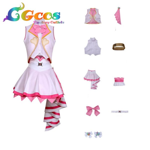 画像6: プロジェクトセカイ カラフルステージ! feat. 初音ミク 桃井愛莉 劇場版プロジェクトセカイ 壊れたセカイと歌えないミク コスプレ衣装 (6)