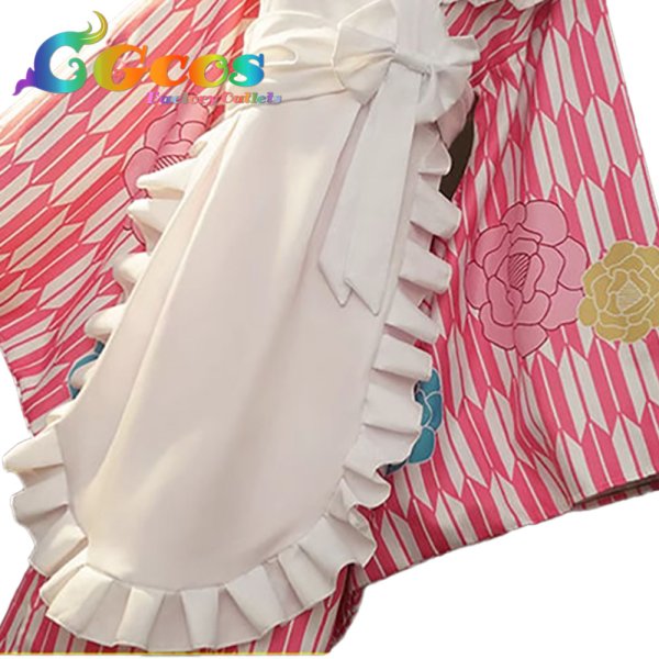 画像2: ぼっち・ざ・ろっく!　後藤ひとり　神明の少女　和メイド　コスプレ衣装 (2)