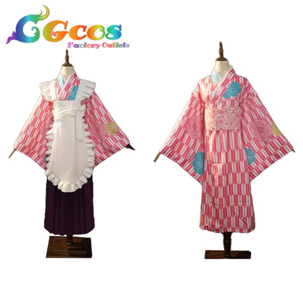 画像3: ぼっち・ざ・ろっく!　後藤ひとり　神明の少女　和メイド　コスプレ衣装 (3)