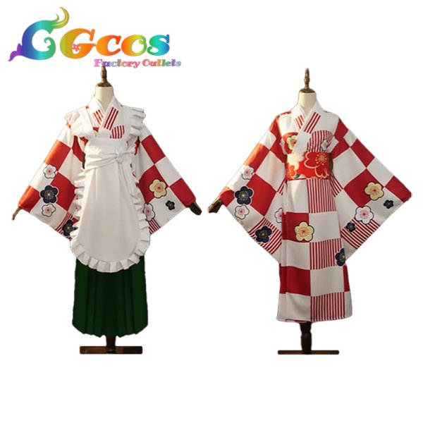 画像3: ぼっち・ざ・ろっく!　喜多郁代　神明の少女　和メイド　コスプレ衣装 (3)