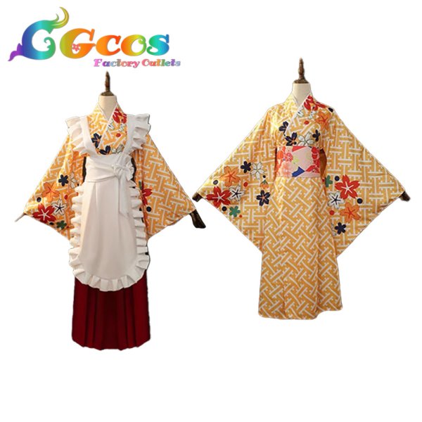 画像3: ぼっち・ざ・ろっく!　伊地知虹夏　神明の少女　和メイド　コスプレ衣装 (3)