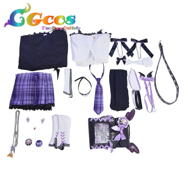 画像6: 原神(げんしん)　フィッシュル（Fischl）　原神カフェ in ソウル　コスプレ衣装 (6)