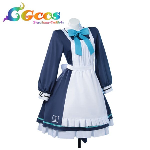 画像2: ブルーアーカイブ　才羽ミドリ　才羽モモイ　メイド　コスプレ衣装 (2)