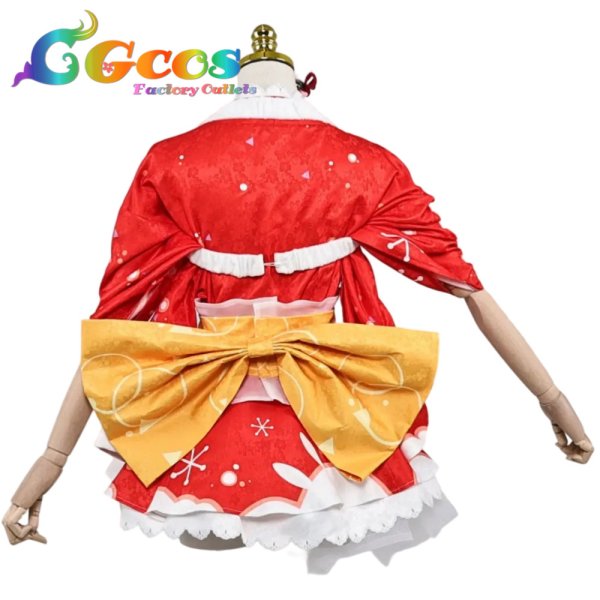 画像4: バーチャルYouTuber VTuber 兎田ぺこら 2020正月 コスプレ衣装 (4)