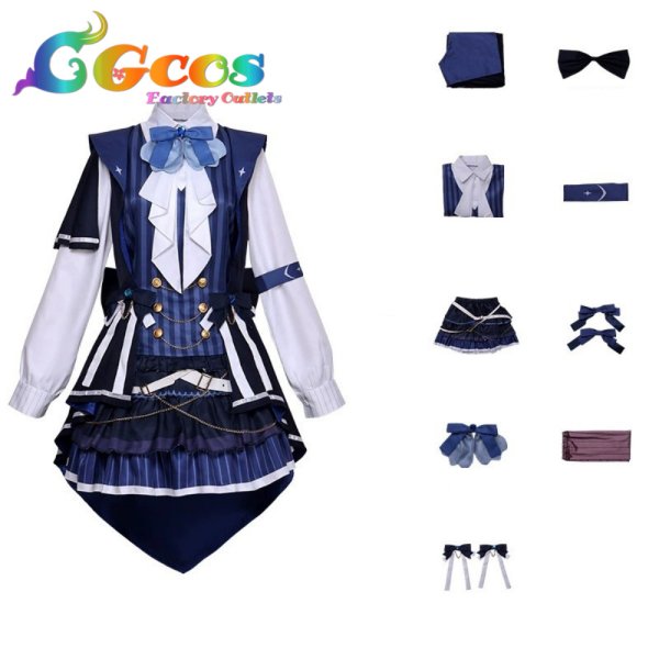 画像6: バーチャルYouTuber VTuber 東雪蓮 3周年記念 コスプレ衣装 (6)