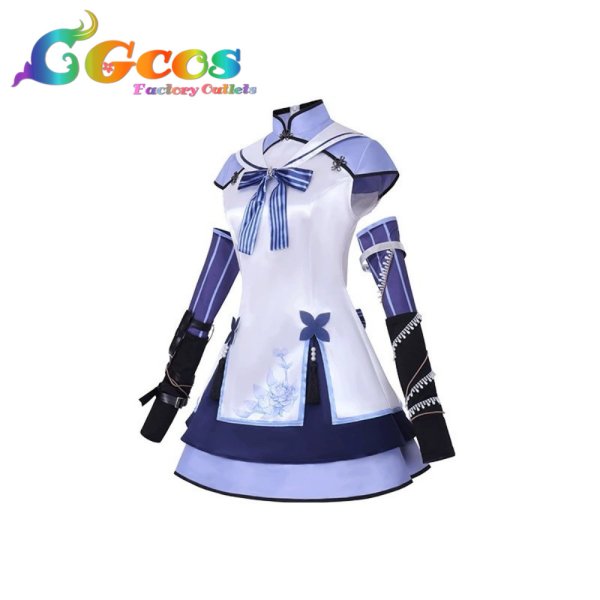 画像3: バーチャルYouTuber VTuber 東雪蓮 初期衣装 コスプレ衣装 (3)