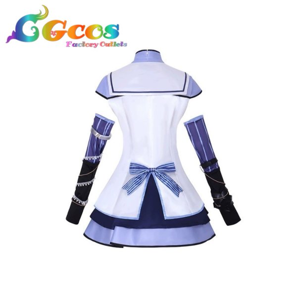 画像4: バーチャルYouTuber VTuber 東雪蓮 初期衣装 コスプレ衣装 (4)