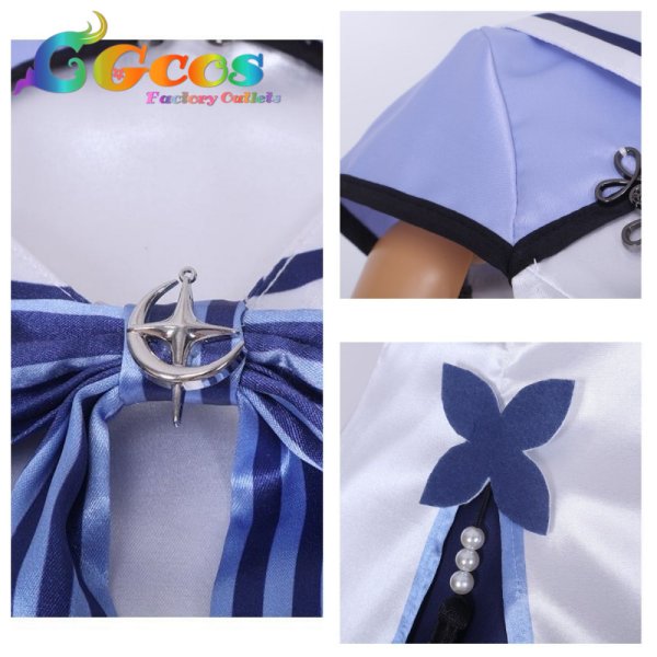 画像5: バーチャルYouTuber VTuber 東雪蓮 初期衣装 コスプレ衣装 (5)