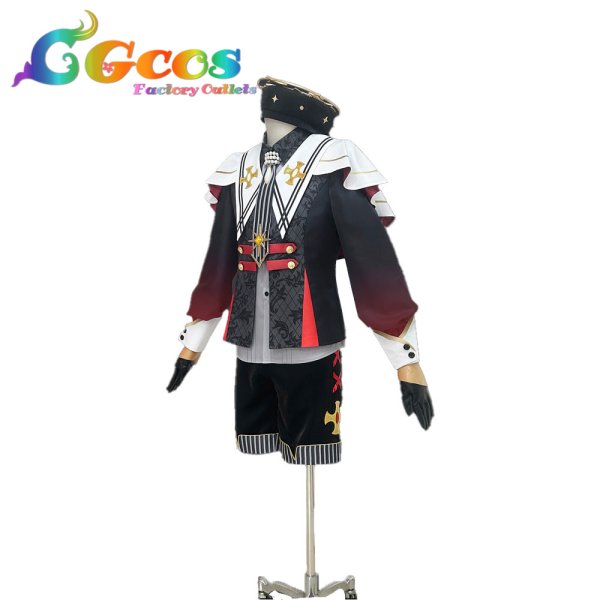 画像2: あんさんぶるスターズ! 仙石忍 真白友也 朱桜司 ユメ 堕天使の晩餐会衣装 コスプレ衣装 (2)