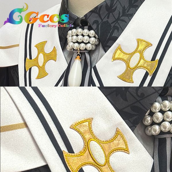 画像5: あんさんぶるスターズ! 仙石忍 真白友也 朱桜司 ユメ 堕天使の晩餐会衣装 コスプレ衣装 (5)