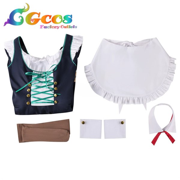 画像8: ブルーアーカイブ 牛牧ジュリ コスプレ衣装 (8)