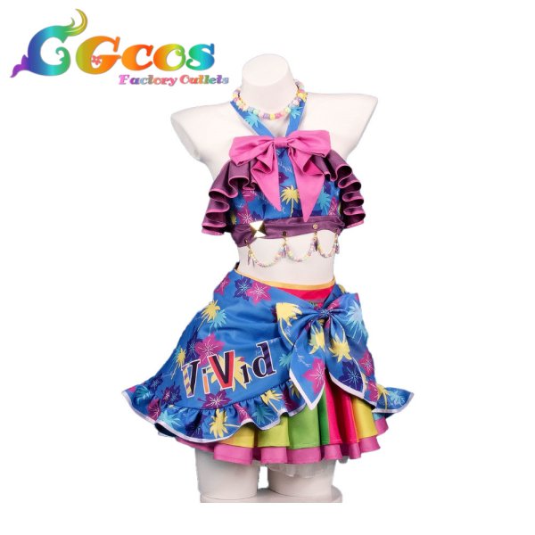 画像1: アイカツ!　神崎美月　サマーデイムーン　コスプレ衣装 (1)