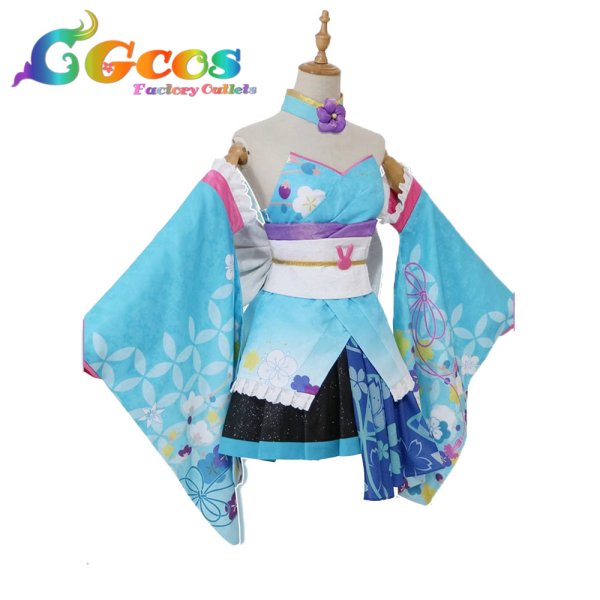 画像2: VOCALOID 初音ミク 和バニー コスプレ衣装 (2)