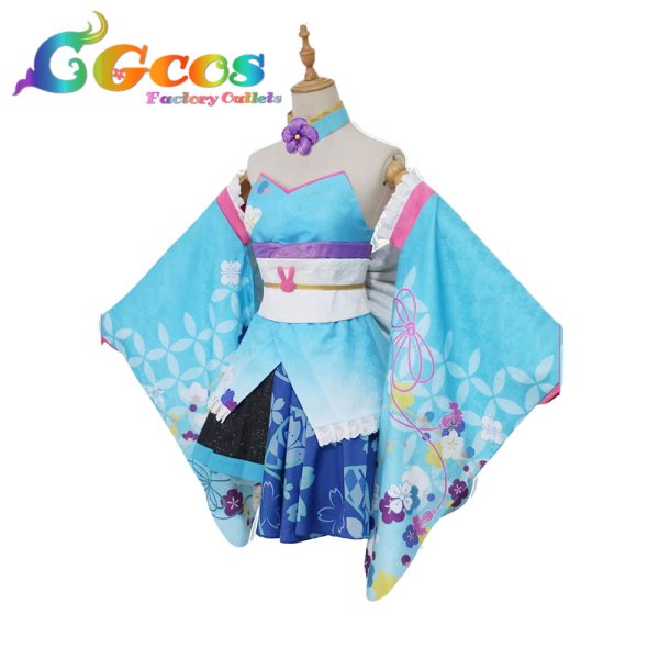 画像3: VOCALOID 初音ミク 和バニー コスプレ衣装 (3)