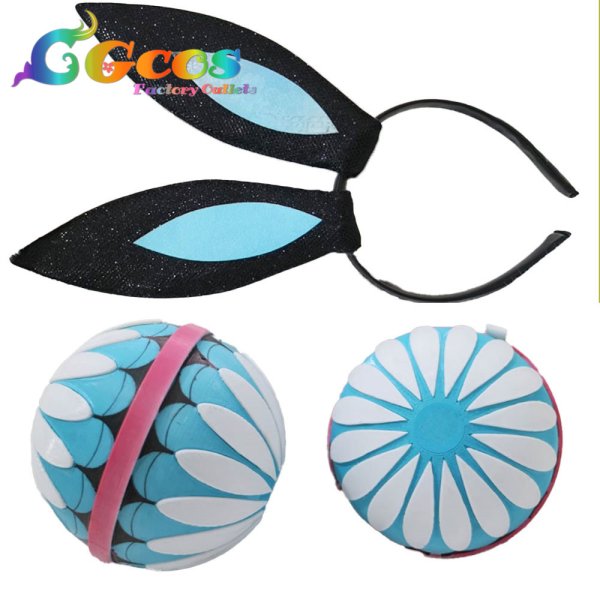 画像6: VOCALOID 初音ミク 和バニー コスプレ衣装 (6)