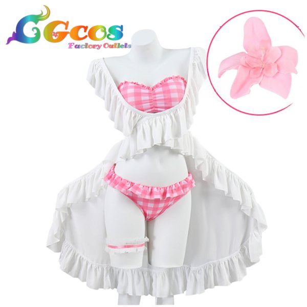 画像3: アークナイツ エイヤフィヤトラ 水着 夏の花弁FA018 コスプレ衣装 (3)