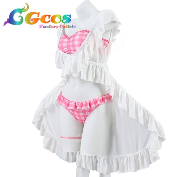 画像4: アークナイツ エイヤフィヤトラ 水着 夏の花弁FA018 コスプレ衣装 (4)