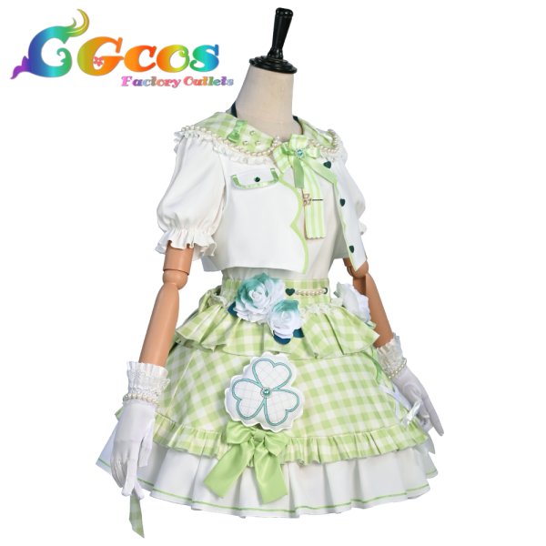 画像2: プロジェクトセカイ カラフルステージ! feat. 初音ミク 日野森雫 Sweet & Rose 4周年記念 コスプレ衣装 (2)