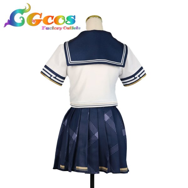 画像4: バーチャルYouTuber　VTuber　風真いろは　セーラー服　コスプレ衣装 (4)