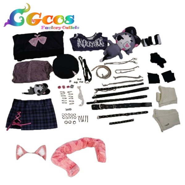 画像11: バーチャルYouTuber　VTuber　ラオーラ・パンテーラ　Gothera　コスプレ衣装 (11)