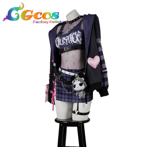 画像2: バーチャルYouTuber　VTuber　ラオーラ・パンテーラ　Gothera　コスプレ衣装 (2)