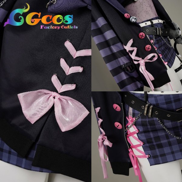 画像8: バーチャルYouTuber　VTuber　ラオーラ・パンテーラ　Gothera　コスプレ衣装 (8)